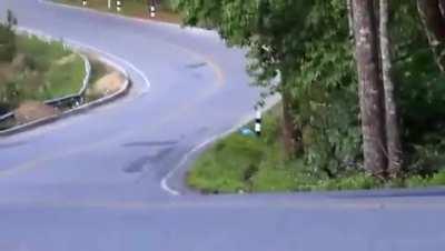 Am I going to hell for laughing at this ? I'm sorry it just looks like it's from a cartoon, hope he's okay.