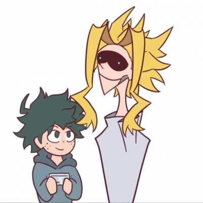 [animation] bnha, where everything’s the same except that all might’s bangs are sentient