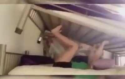 WCGW dislodging a bunk bed