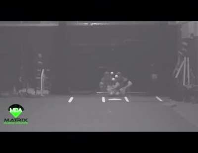 MLB pitcher Alex Wood demonstrates pitch tunneling, the idea that a pitcher wants all of their different pitches to look as similar as possible for as long as possible before reaching the batter.