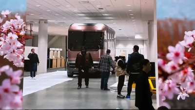 Motorhome prototype with huge extensions, when folded it's the size of a class 5 truck