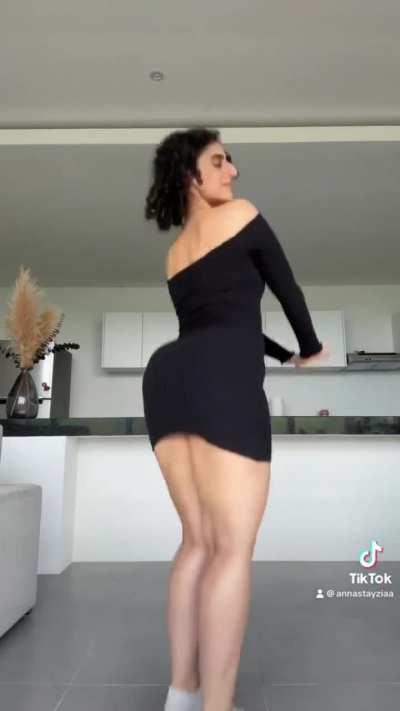 Annastayziaa Black Dress Ass Clap 🖤👏🏽
