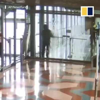 Thai bloke breaks into airport with an axe, meth tablets and an airsoft gun