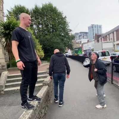 He does martial arts!