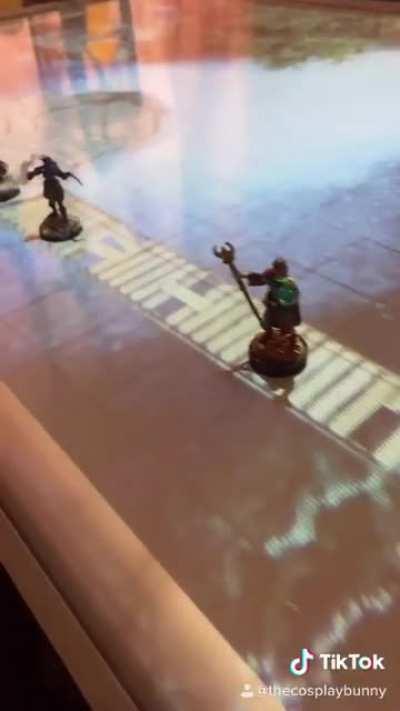 Playing Dungeons and Dragons with a projector [OC]