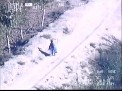 Taliban member vs hellfire missile