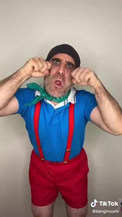 Dressed up for it and everything