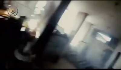 Jaysh al-Nasr (Army of Victory) [Free Syrian Army Operations Room] Fighter Kills Syrian Arab Army Soldier and Captures his Equipment during a short CQB move (either late 2010s or early 2020s)