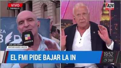 Debate en vivo Espert vs Campolongo