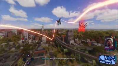 Seems like equipping this suit causes the Free roam / swinging music to change. So glad insomniac added this feature!