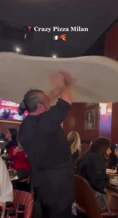 Tossing a full unit of dough