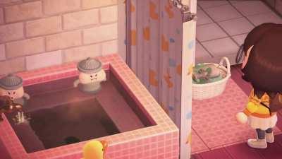 they’re having a bubble bath together