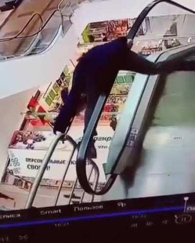 WCGW Standing near Escalator