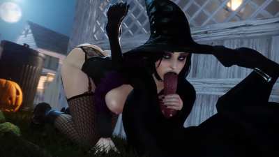 22 [F4A] A witch's familiar deserves to be pampered and worshipped on Halloween~