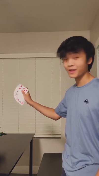 Cards Appear From Thin Air.(source link in description)