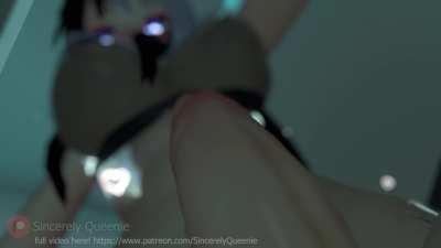 Helping your gf under the desk out :)