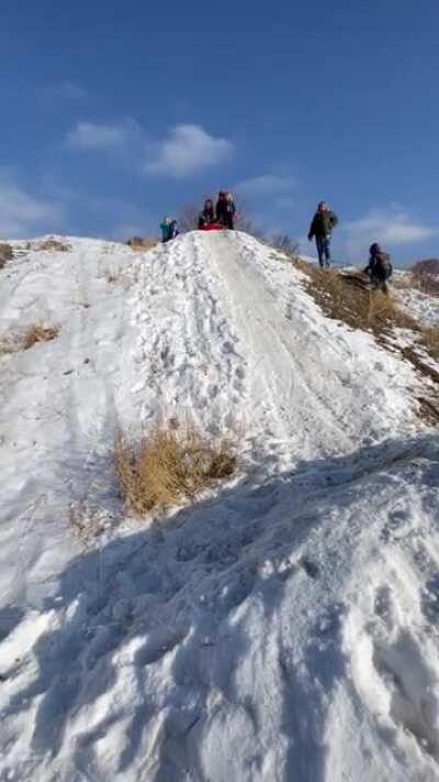 I don’t think I’ll go sledding again for a long time.