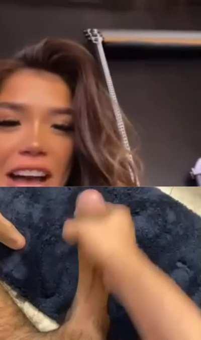 Tracy Cortez gets flashed by a big dick on Instagram live