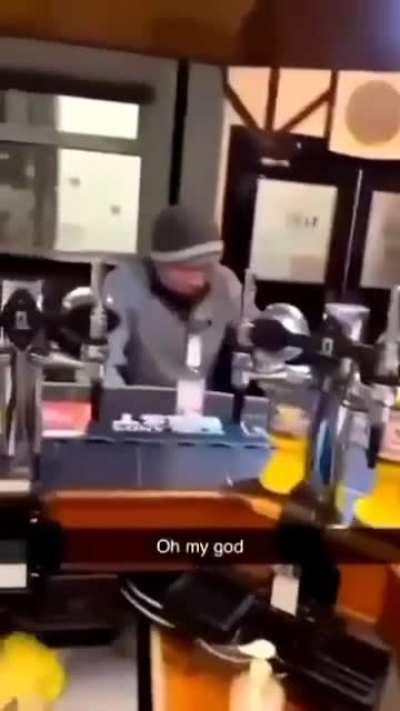 Think he had too much 💀