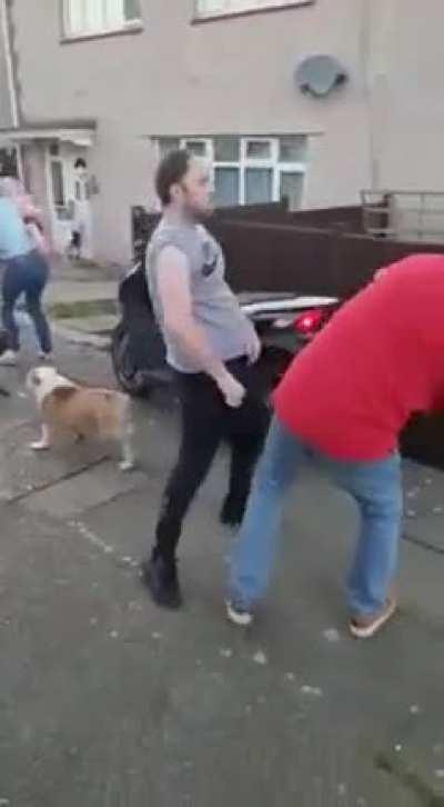 to win a fight through tough talk and intimidation