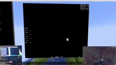 osu! played on chiseled bookshelves