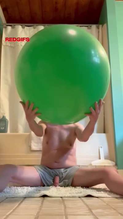 Will you gently hold my balloon as each breath makes both it and my cock bigger and tighter? 😏