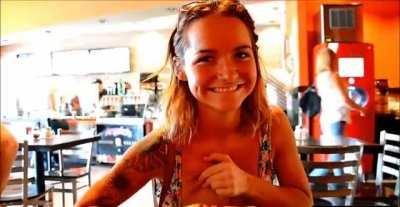 Flashing Nice Boobs in Public