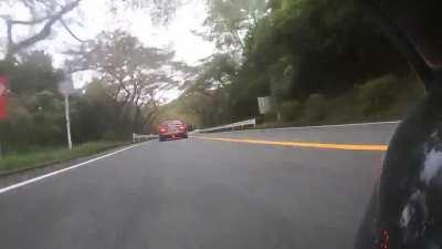 Where do you think the lead car went wrong here? [oc]