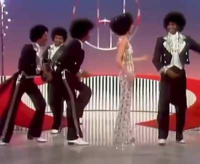michael jackson and cher doing the robot on the cher show, 1975