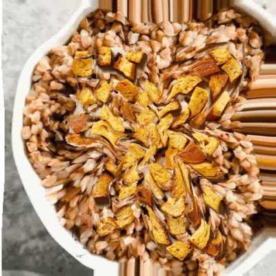 had a dream where i messed up a bowl of buckwheat then it grew and became croutons