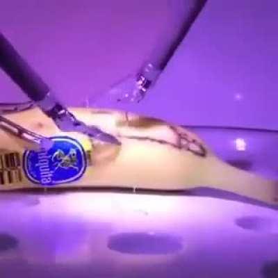 Remote surgery conducted on a banana in California by Doctors in London..
