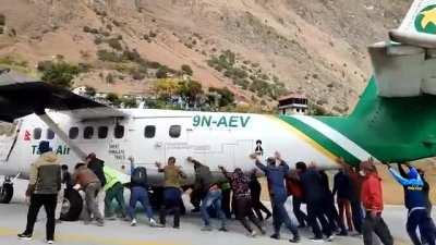 Pilot : ok boys enough travelling. Now we need to park the plane