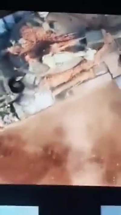 Syrian Rebels UAV drops bombs on SAA position 