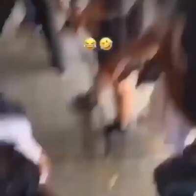 Knocked out cracking that soulja boy