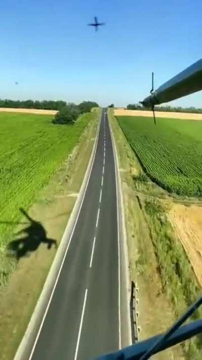 Beautiful view from a Ukrainian Mi-24