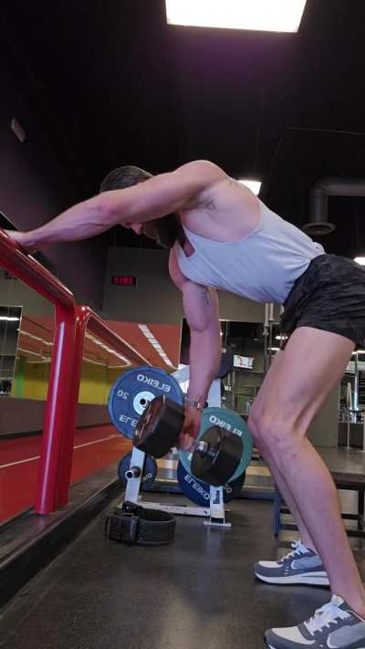 Bent over Dumbell Rows.