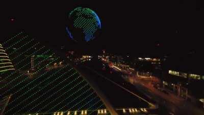 500 drones light up Dublin skies for St. Patrick 's day.