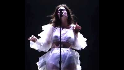 Lorde see through outfit live in concert