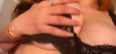 Groping my tits