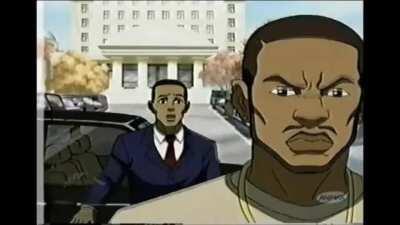 Some brave soul finally uploaded the entire Japanese dub of the Boondocks.