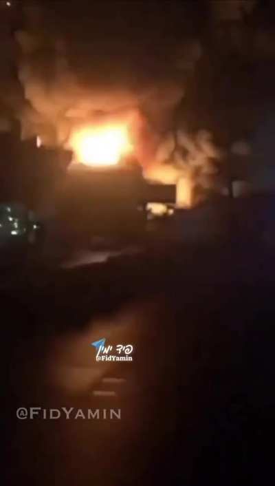 Massive air strikes by Israel in Beirut, Lebanon 