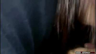 Amateur Japanese Girl Giving A Blowjob At A Restaurant