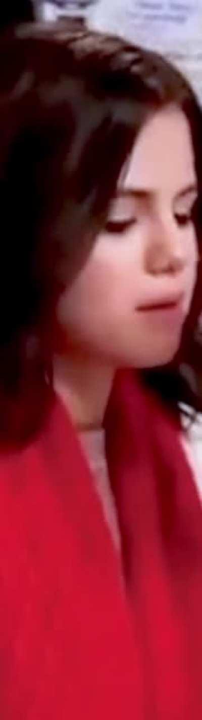 All the years of swallowing and she still gags..