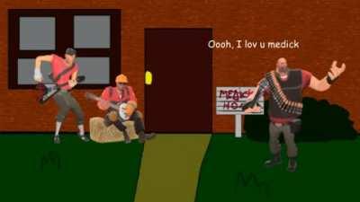 Heavy sings an wholesome song for medic