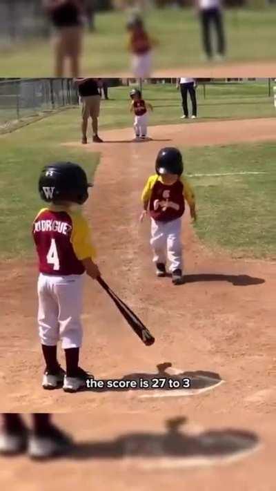 He's doing his own instant playback in slow motion.