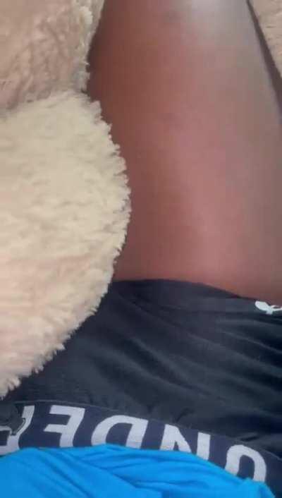 Practicing on my giant bear 👀🤭