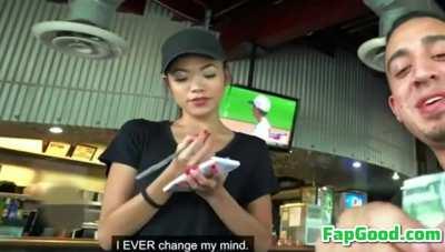 Excellent service from an Asian waitress