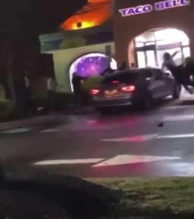 Idiot at the local taco bell