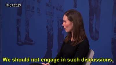 PM Sanna Marin on the future of Finnish-Russian relations (16.03.2023)