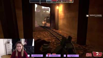 Unstoppable force (stairstab addict spy) meets immovable object (freshly installed dustbowl demo)